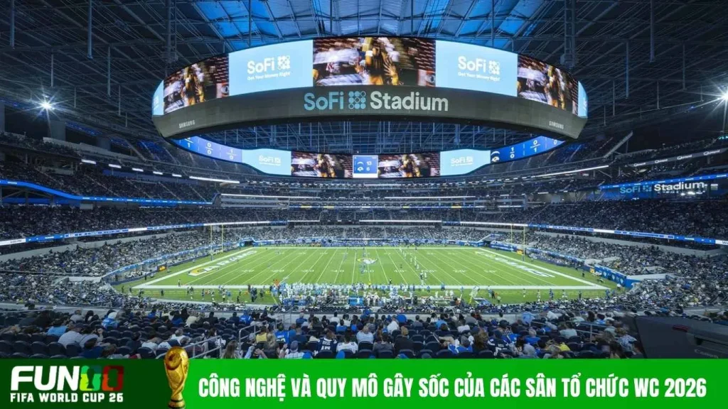 Công nghệ và quy mô gây sốc của các sân tổ chức WC 2026