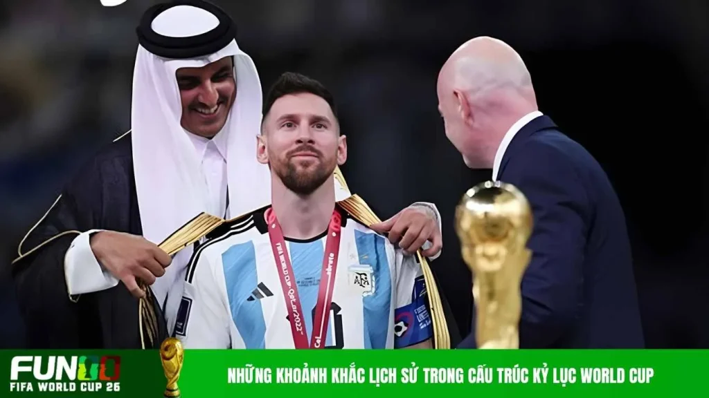 Những khoảnh khắc lịch sử trong cấu trúc kỷ lục World Cup