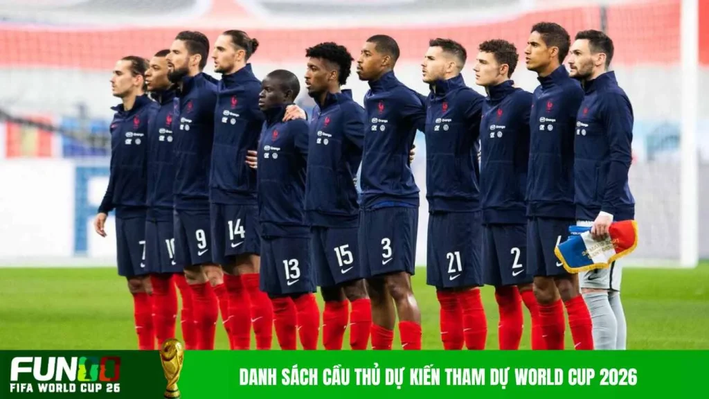 Danh sách cầu thủ dự kiến tham dự World Cup 2026