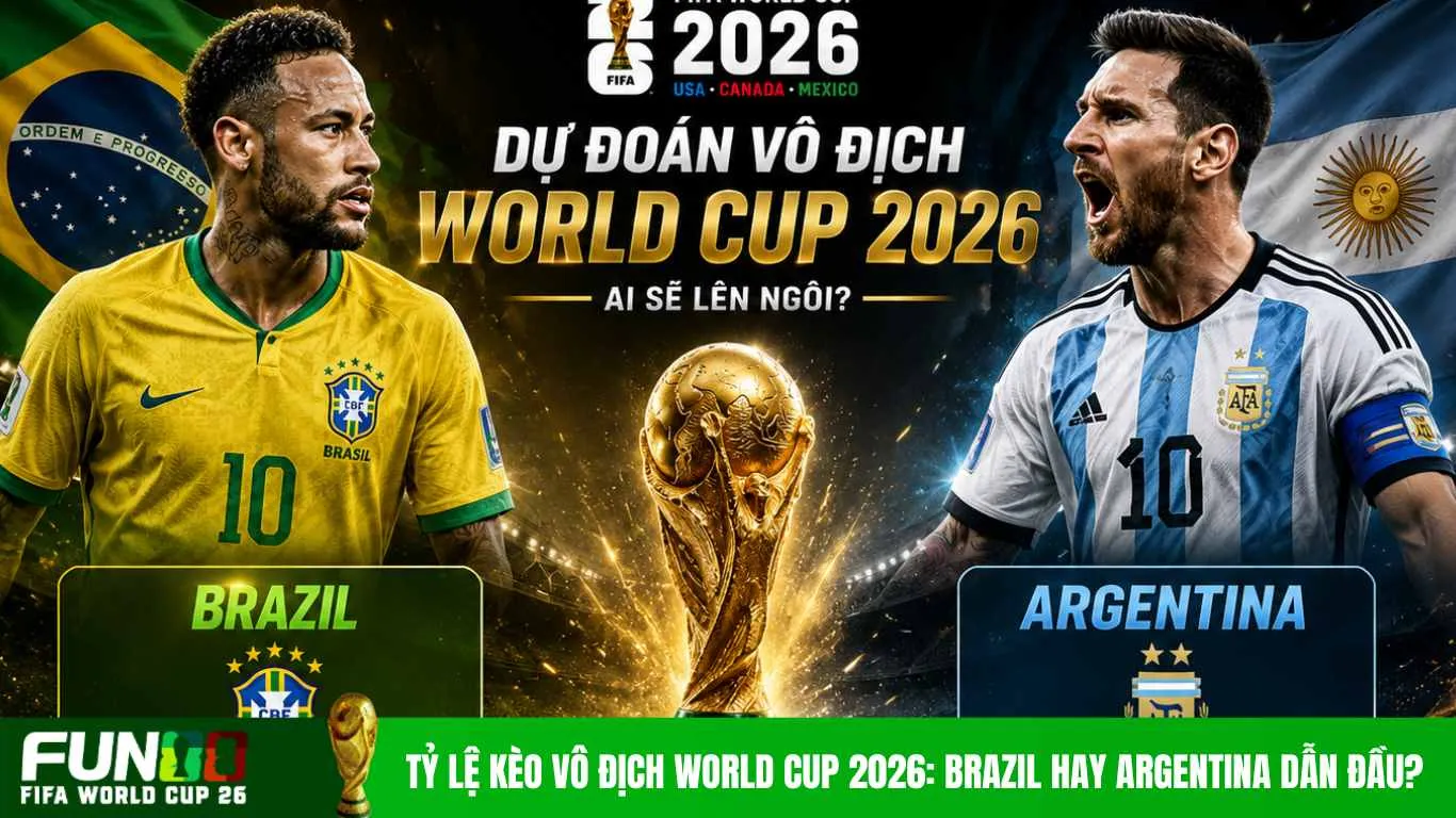Tỷ Lệ Kèo Vô Địch World Cup 2026: Brazil hay Argentina Dẫn Đầu?